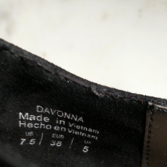 Black Suede Curved Heels_Kelly & Katie - Picture 5 of 10